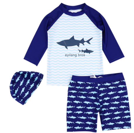 Swimwear For Kids Boys 3 Pieces Set Swimsuit For Kids Boys