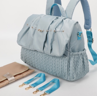 LittleGreyRabbit Baby Diaper Bag Backpack with Changing Pad Travel Diaper Bags for Baby Girl Boy Large Capacity Baby Bag Backpack for Women Black