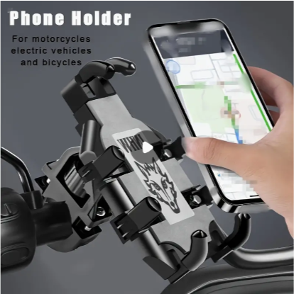 Motorcycle Mobile Phone Holder, Car Navigation Bracket, Electric Battery Vehicle, Motorcycle Riding Shockproof And Shock-absorbing Bracket
