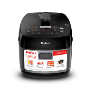 TEFAL Home Chef Smart Pro Electric Pressure Cooker CY625D Spherical Pot 19 Program,18 Safety Feature