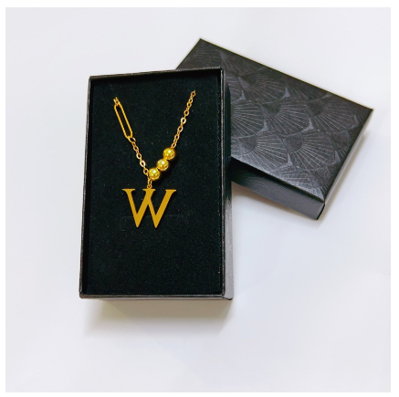 YH 26Letter Alphabet pendant fashion lnitialt Letter necklace for Women W