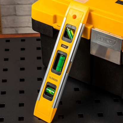 Deli 3-In-1Magnetic Mini Spirit Level Bar Thicker Aluminum Frame Spirit Leveler