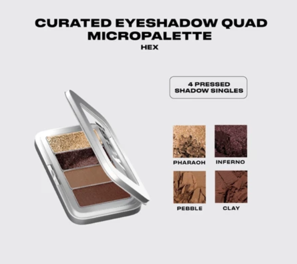 Issy Curated Eyeshadow Quad Micropalette in Hex