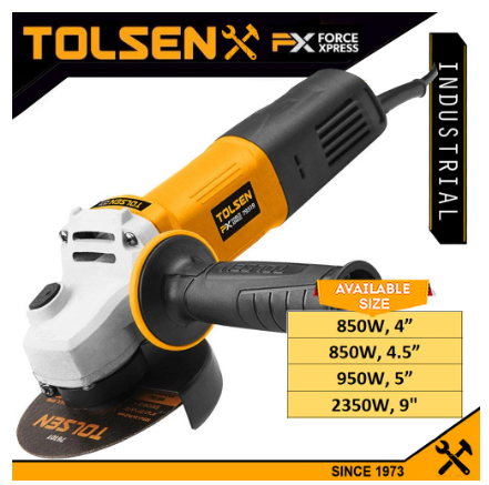 Tolsen Industrial Angle Grinder Power Tool 5 Inches