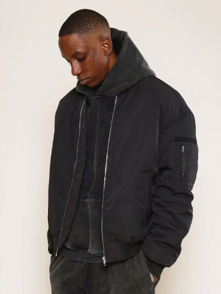 SUMWON Zip Through Bomber Jacket