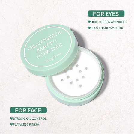 Bayfree 3PCS Face Makeup Set Oil-control Matte Loose Powder + Cream Correcting Concealer Palette+Brush Waterproof Long-Lasting