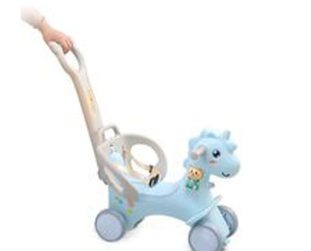 Blue 3-in-1 Rocker, Ride On Tag-along