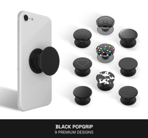 Pop Sockets Black Pop Grip - The Premium Phone Grip