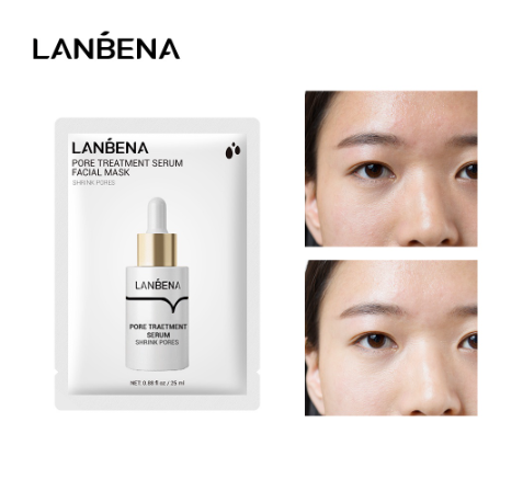 LANBENA Pore Treatment Serum Facial Mask Glossy Oil Control Skincare Fade Puffy Eyes Moisturizing Delicate Fresh Anti Wrinkle