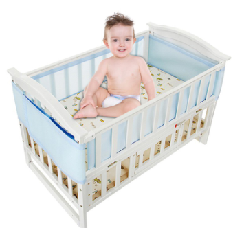 Baby Breathable Mesh Crib Liner Four Seasons 3D Breathable Baby Bedding Kit