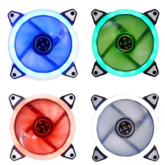 Electric motorcycle dual fan set 12cm chassis heat dissipation modification line 12V battery connection electric vehicle