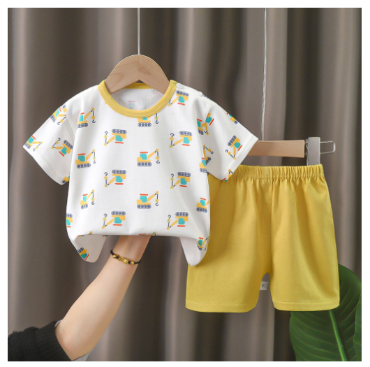 0-4Y For Boys Baby & Kids Sleeveless Shorts Set Pure Cotton Sando For Summer Kids D25