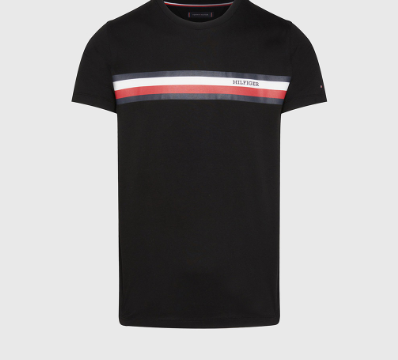 Tommy Hilfiger Men's RWB Monotype Chest Slim Fit Tee