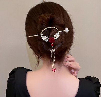 Korean Hair Clip Ball Hairpin Tassel Headdress Women Hair Clips