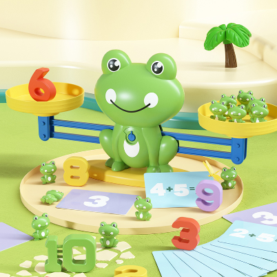 Children's Digital Frog Scale Early Education Puzzle Digital Game Toys