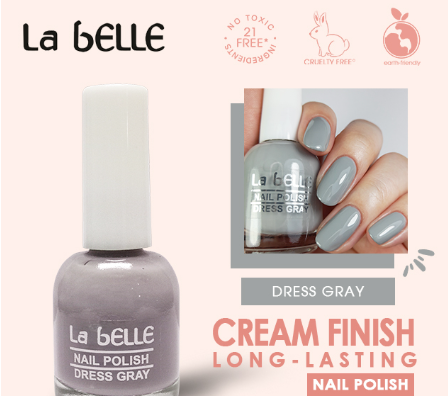 La Belle Nail Polish 12ml Silver, Glitters, Gold