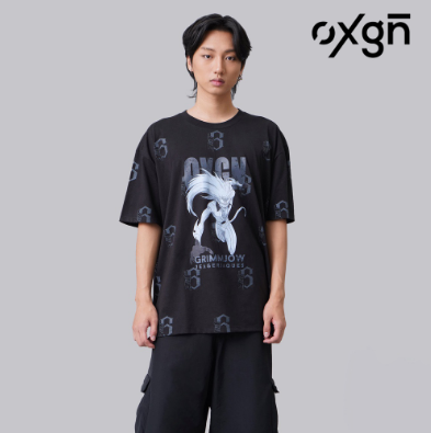 OXGN BLEACH Grimmjow Jeagerjaques All Over Print Unisex Fit T-Shirt For Men And Women (Black)