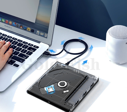 External DVD Optical Drive USB2.0 CD/DVD-ROM CD-RW Player Reader Recorder Laptop