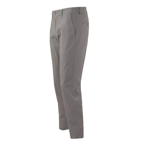 Arrow Men's Tapered Fit Plain Casual Pants (Light Gray)