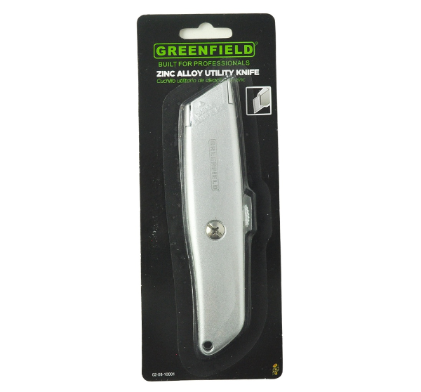 Greenfield Zinc Alloy Utility Knife - Hand Tools