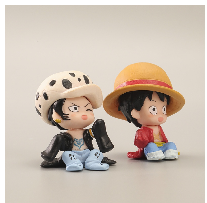 4pcs One Piece Figure Cartoon Cartoon Childhood Luffy Zoro Namero Doll Toy Capsule Ornament figure