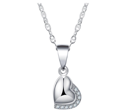 Italy Silver Kid's Necklace Korean Fashion Jewelry Accessory MM40