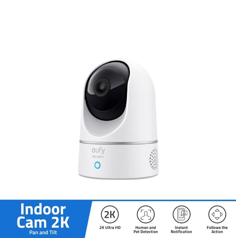 eufy by Anker Security Indoor Cam Pan & Tilt, Indoor Security Camera, CCTV Camera, Wi-Fi, IP Camera