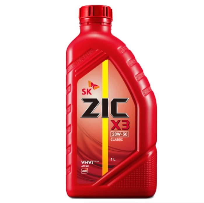 SK ZIC X3 20W-50 Semi Synthetic Premium Car Engine Oil 1L