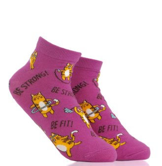 Iconic Socks Cat Fit Exercise Women's Ankle Socks