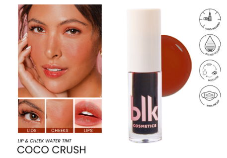blk cosmetics fresh lip and cheek water tint coco crush