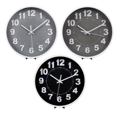 At Home Grimm Nordic Wall Clock w/ Stand 7.59“ Inches Easy Read Analog Home, Office, Bedroom