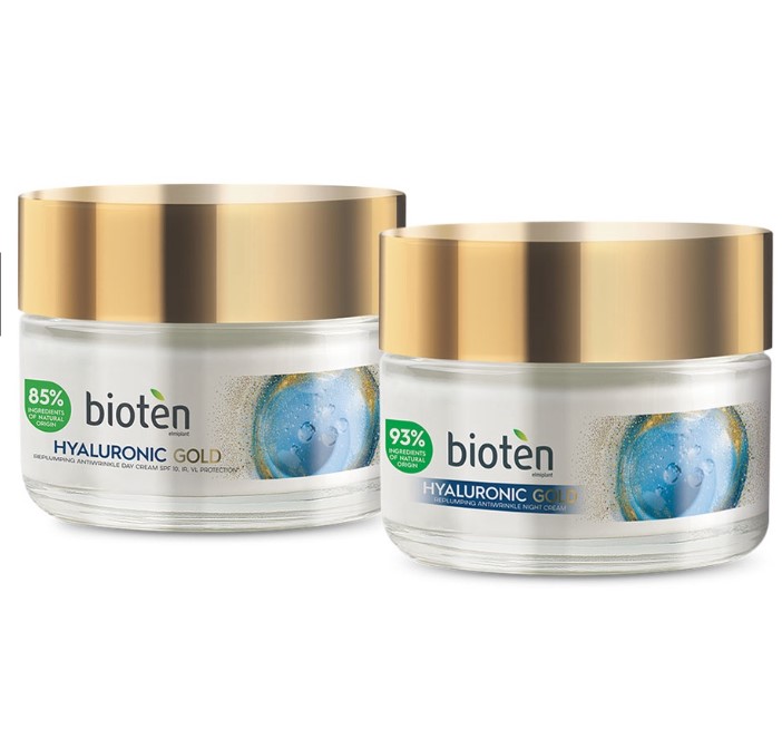Bioten Hyaluronic Gold Bundle Day Cream & 50ml SPF10 Night Cream 50ml