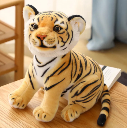 Simulation Baby Tiger Plush Toy Stuffed Soft Wild Animal Forest Tiger Pillow Dolls For Kids Christmas Gifts