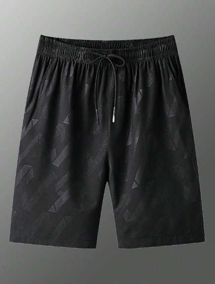 Men's Summer Athletic Shorts, Ice Silk Breathable Quick-Drying Sports Shorts, Elastic And Versatile 5/10 Length Pants For Outdoor Activities And Beach