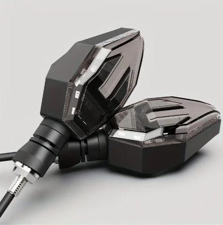 2pcs Dual Colors Motorcycle Flowing Turn Lights, Motorcycle Turn Signals Warning Lights, Motorcycle Blinkers Flash Light