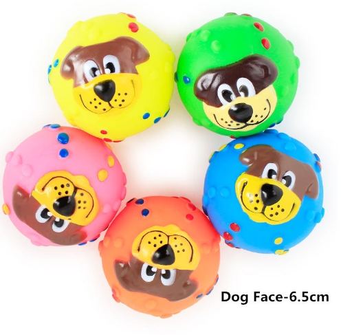 Puppy Teether Toy Squeaky Training Ball Chews Durable Dental Toy Bite Resistant Ball Sound