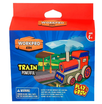 Workpro Kids Powerful Train Wooden Toy