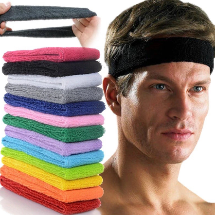 Sport Sweatband Headband for Men Women Yoga Hairband Gym Stretch Elastic Fitness Basketball Band