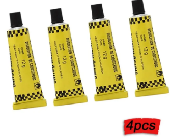 Glue + Rubber Strip Double Bonding for Tubeless Tire Emergency Car Motorcycle Bicycle Tire Puncture Repair