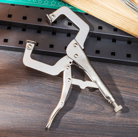 Deli 11" Heavy Duty C Clamp Locking Pliers/C Clamp Vise Clamp Vice Grip EDL20011