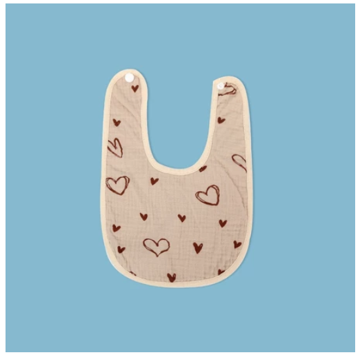 Baby Bibs Plain Color Absorbent Lightweight Saliva Towel Absorbent Baby Feeding Essentials Bb4