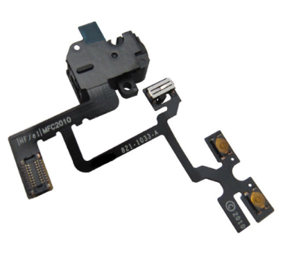 Headphone Audio Jack Flex Cable Volume/Mute Replace Part For iPhone 4 4G