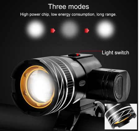 Rider Bike Light Bicycle Light LED 15000LM T6 Bike Accessories USB Rechargeable Headlight