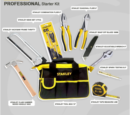 Stanley Professional Starter Kit with Bag (STSTARTERKIT1)