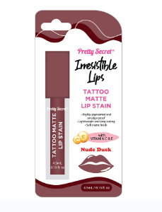 PRETTY SECRET Tattoo Matte Lip Stain Nude Dusk 4.5ML