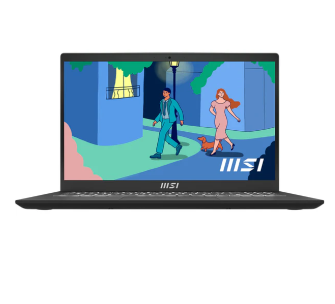 MSI Modern 15 B7M-266PH Laptop (Classic Black)  15.6" FHD (1920x1080) Ryzen 5 7530U  16GB RAM  512GB SSD  AMD Radeon Graphics  Windows 11
