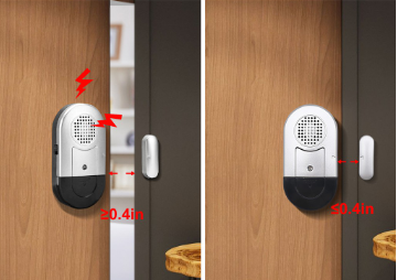 Daytech Wireless Door Alarm Window Door Open Detector Entry burglar Magetic Sensor Adhesive Model Come With DA03S