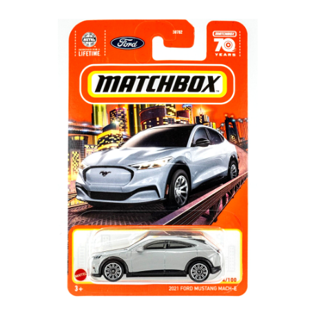 Matchbox Basic Die-Cast Vehicles - 2021 Ford Mustang Mach-E Collector Toy Car for Adult and Kids