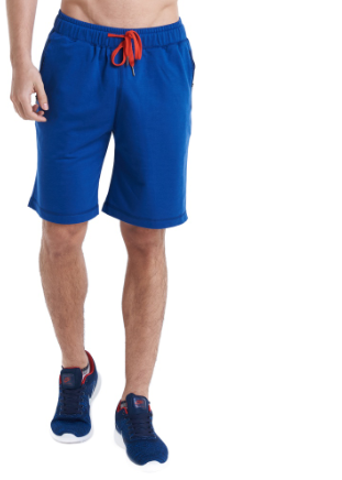 Huga Activewear Mens Cotton Plain Jogger Travel Shorts for Men Short