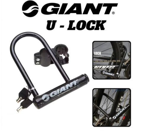Giant U Lock Ulock Anti Theft Bicycle and Motorcycle Lock